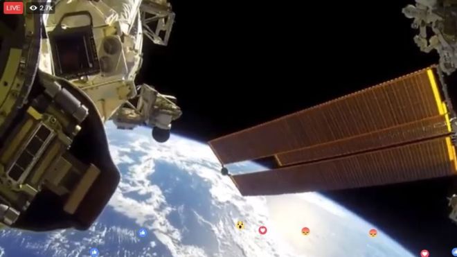 Los falsos Facebook Live desde el espacio que se volvieron virales