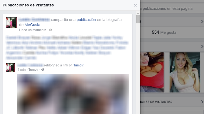 Facebook, Pornografía, contraseña