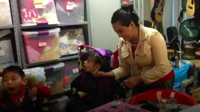 Niños con parálisis