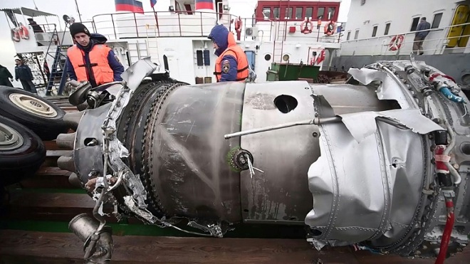 No hubo explosión en el avión ruso siniestrado