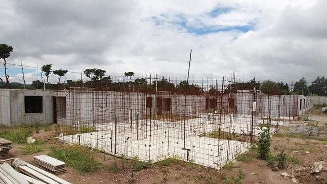 Construcción de los damnificados del Cambray
