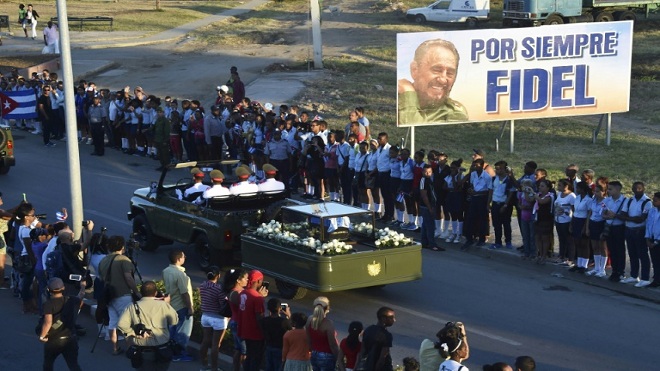 Fidel Castro, el 4 de diciembre de 2016 en Santiago de Cuba