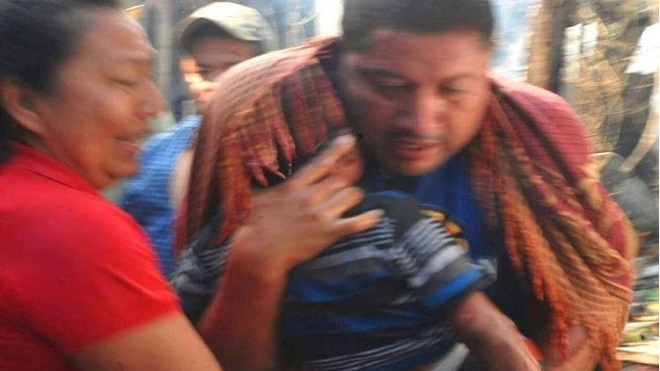 El héroe que rescató a niño de 3 años de las llamas en Sanarate