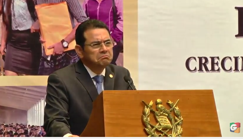 "Me ha generado hasta rumores de golpes de estado" dice Jimmy Morales