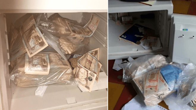 En una caja fuerte extorsionistas tenían más de Q160 mil