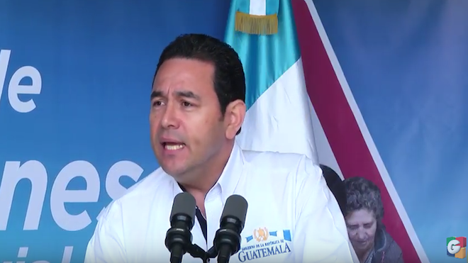 Este es el motivo por el cual Jimmy Morales no defenderá a CICIG