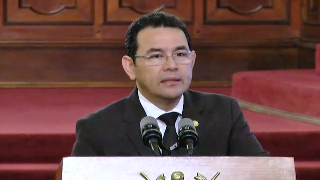 Jimmy Morales se muestra evasivo a la tragedia del Hogar Seguro