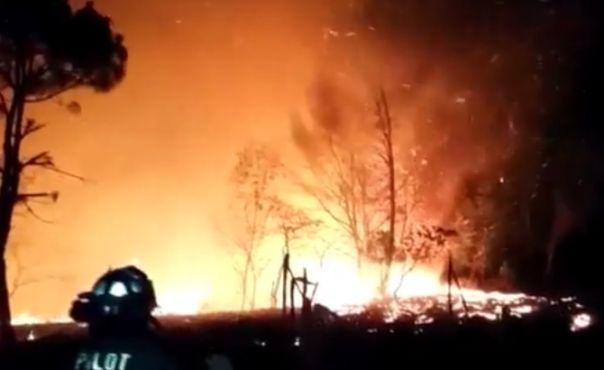 Incendio en Quiché