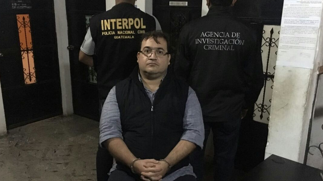 Exgobernador de Veracruz Javier Duarte es capturado en Guatemala