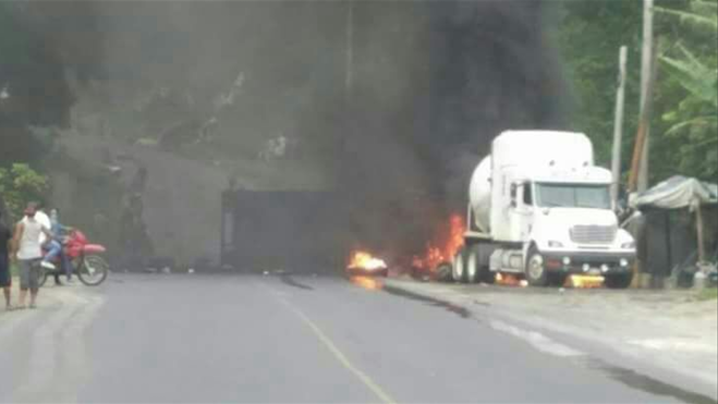 Colisión en antigua ruta Palín-Escuintla
