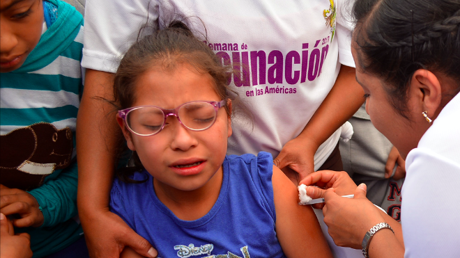 Semana de la Vacunación de las Américas. Niños y mujeres serán vacunadas