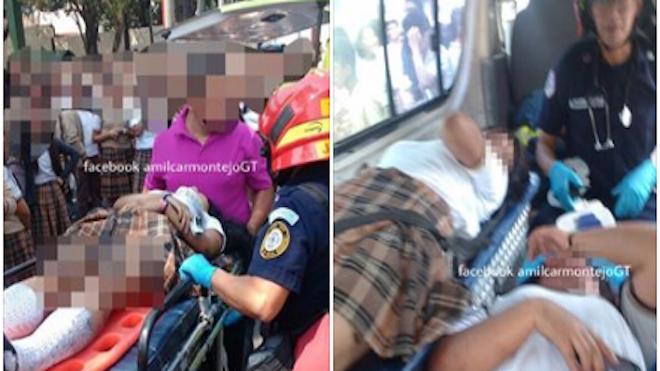 Atropellan a más de 10 estudiantes que bloqueaban la Calzada San Juan