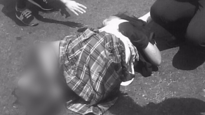 13 estudiantes fueron atropellados en la San Juan. Conductor se da la fuga
