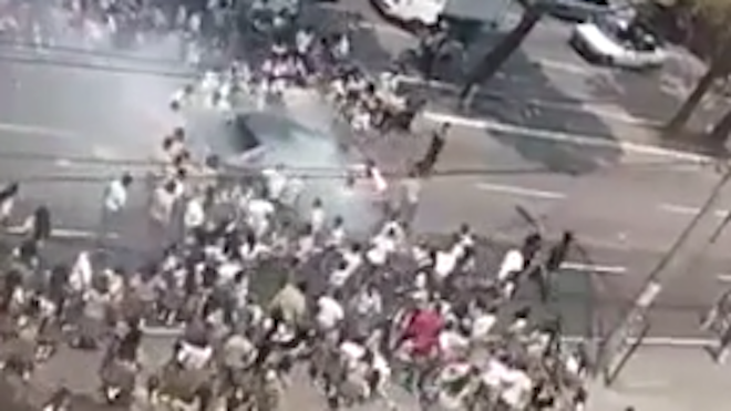 Este es el momento en el que 13 estudiantes son atropellados IMÁGENES FUERTES