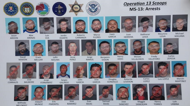 Golpe a la Mara Salvatrucha en Los Ángeles detienen a varios cabecillas