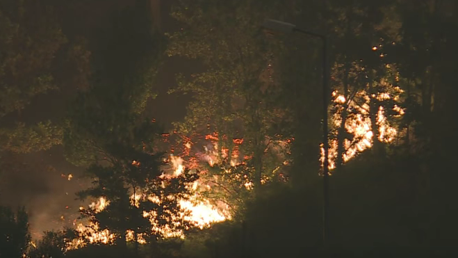 Mil bomberos trabajaron para conbatirlo
