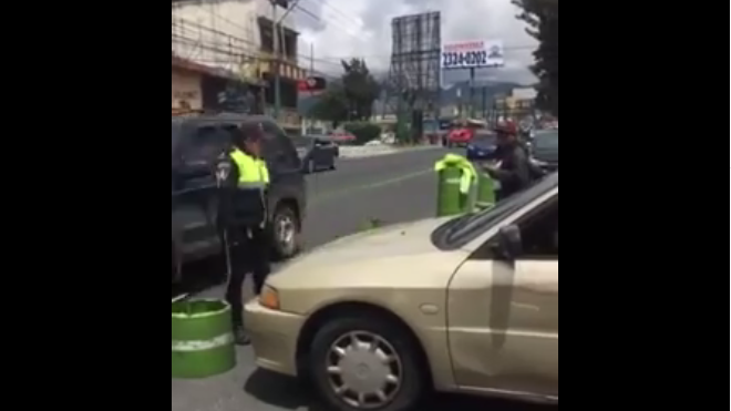 Conductora imprudente de la Roosevelt