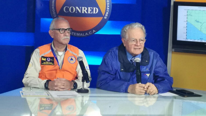 autoridades de la conred y el insivumeh reportan primer muerto