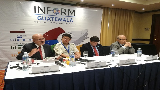 CONRED presenta “Indice para la gestión del riesgo INFORM