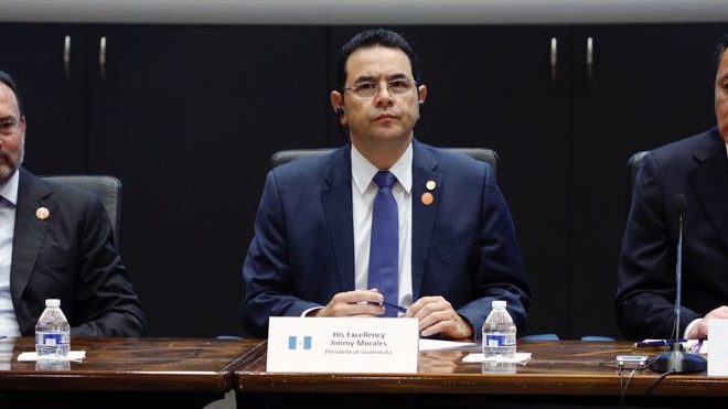 presidente Jimmy Morales Washintong