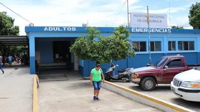 Hospital donde se registró el deceso de la mujer embarazada. La causa de su muerte fue desnutrición. (Foto Prensa Libre: Mario Morales).