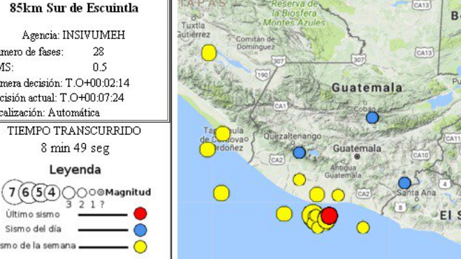 Sismo en Escuintla