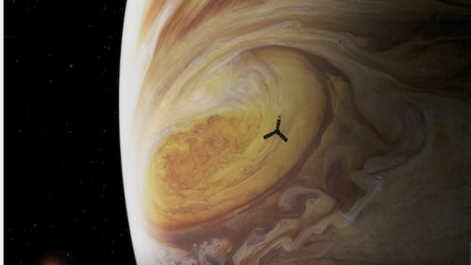 NASA revela primeras imágenes de Gran Mancha Roja de Júpiter afpes