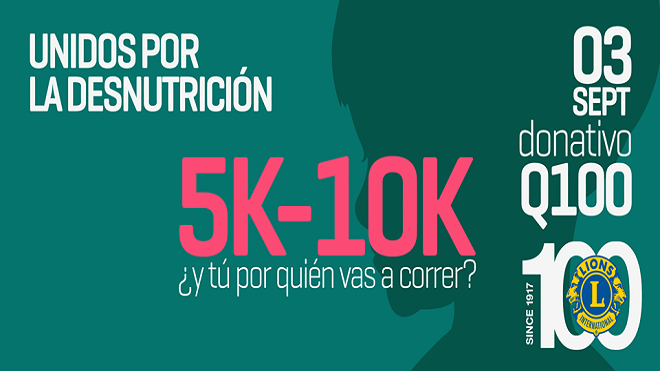 Te invitamos a participar en la carrera "Corre por un Niño"