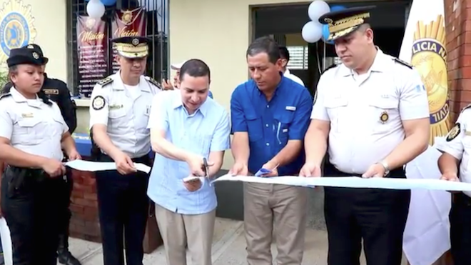 Inauguraron nueva subestación de la PNC en Pueblo Nuevo, Suchitepéquez.
