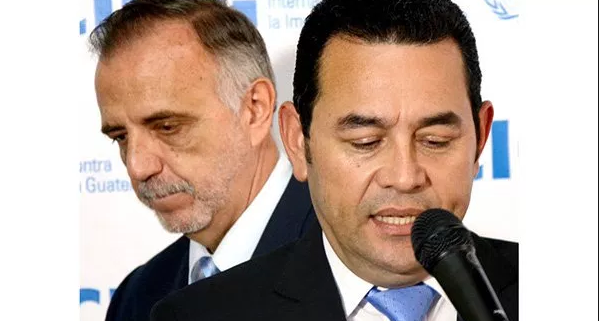 Jimmy Morales declarar non grato a Iván Velásquez