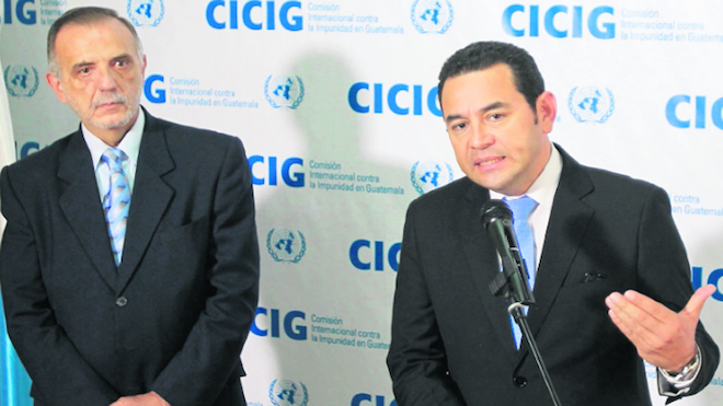 Jimmy Morales rompió el silencio