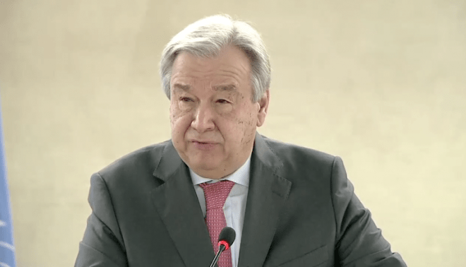 António Guterres pide respeto para el comisionado