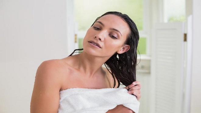 cabello mojado