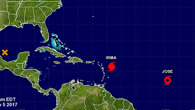 Irma alcanza el máximo nivel y amenaza el Caribe y Florida