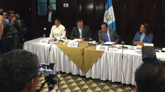 Comisión Pesquisidora conoce antejuicio contra Jimmy Morales
