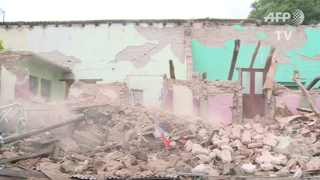 Son 96 los muertos por terremoto en México