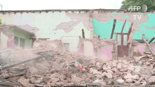 Son 96 los muertos por terremoto en México