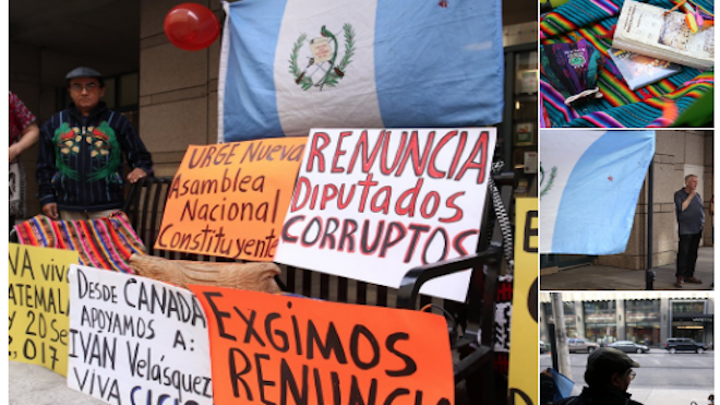 Guatemaltecos en el mundo se suman al #ParoNacional