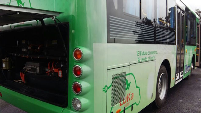 VIDEO: El primer bus eléctrico llega a Guatemala