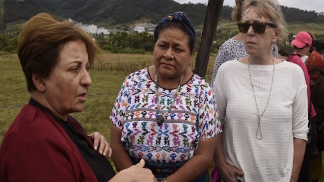 Mujeres Nobel de la Paz demandan cese minero en Guatemala