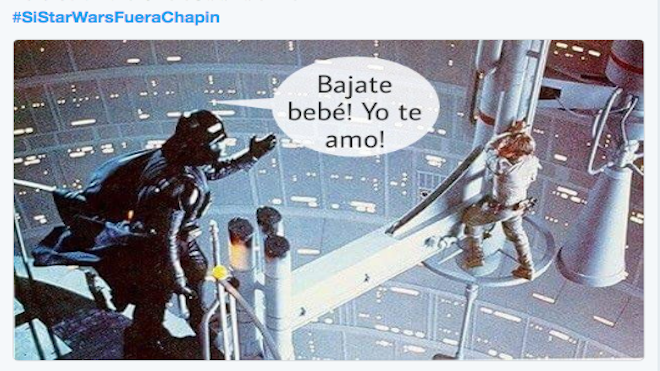 #SiStarWarsFueraChapin quiénes creería que fueran los personajes