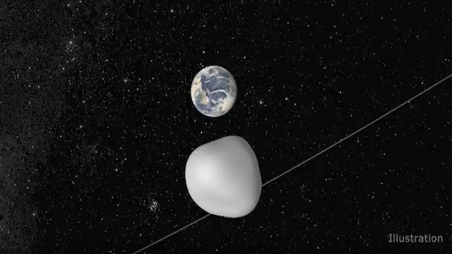 Este jueves un asteroide pasará muy cerca de la Tierra