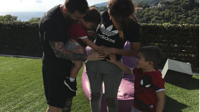 Messi y su esposa confirman que esperan su tercer hijo