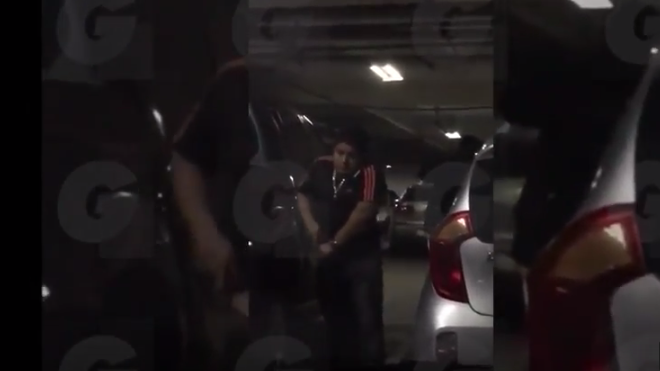 Graban intento de robo en sótano de centro comercial