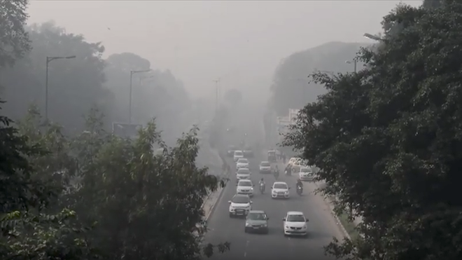 Neblina tóxica cubre a Nueva Delhi