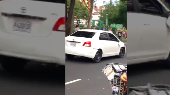 Choque termina mal en Pasos y Pedales