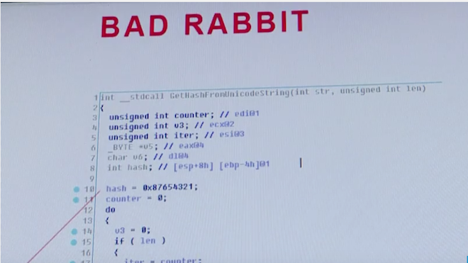 "BadRabbit" el virus utilizado para el nuevo ciberataque en el mundo