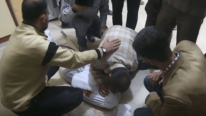 VIDEO: Bombardeo mata a por lo menos cuatro niños