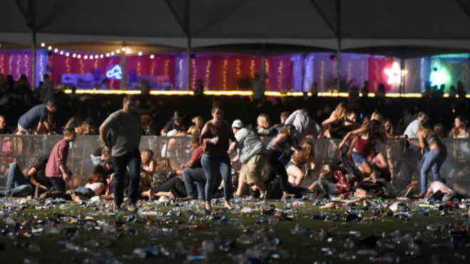 Ataque en las Vegas. Van ya 50 personas muertas. Foto AFP