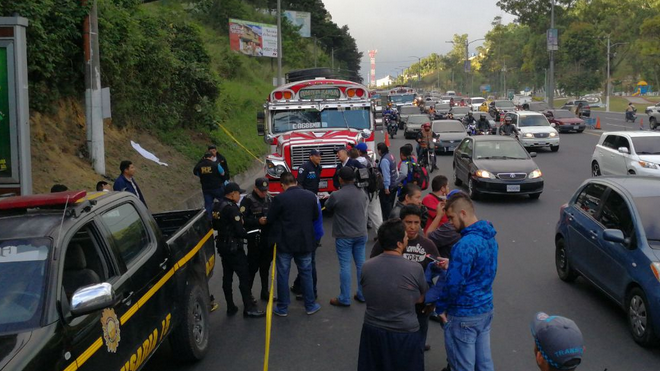 Asalto a bus en Ruta al Pacífico